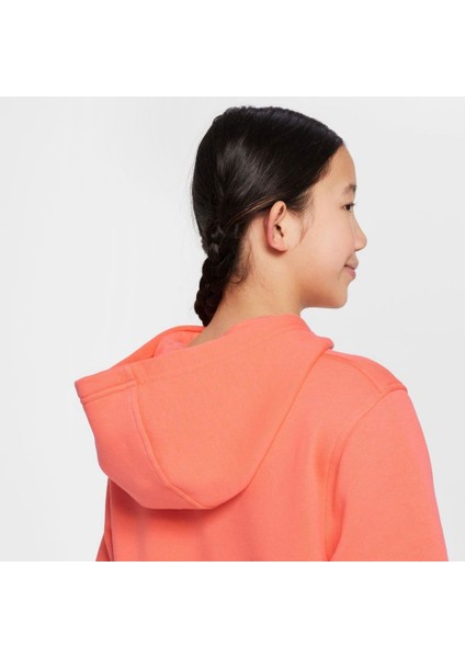 Erling Haaland Club Fleece Hoodie Çocuk Turuncu Sweatshirt indirimleri