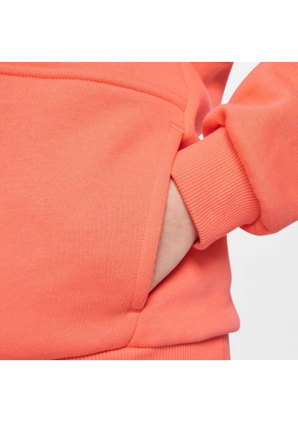 Erling Haaland Club Fleece Hoodie Çocuk Turuncu Sweatshirt