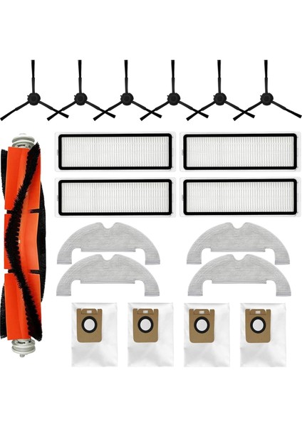 Filtre Fırça Mop Padleri Toz Çanta Aksesuarları Kiti Dream D10 Plus Robot Vakum Süpürge Yedek Parçaları (Yurt Dışından)