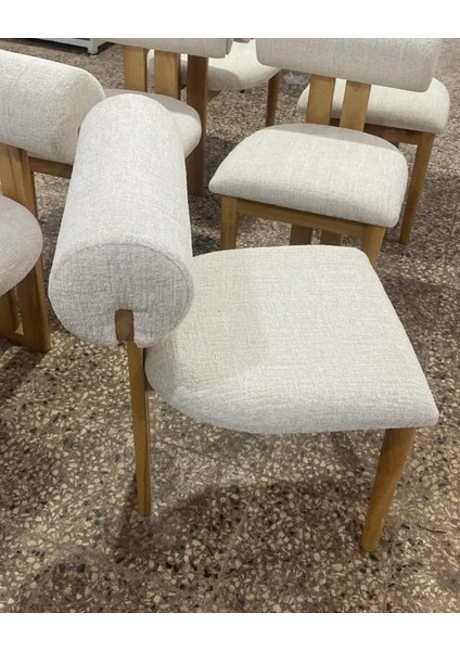 Ahşap Sandalye Tombak Masa (90X180) ve 6 Adet Sandalye Takımı