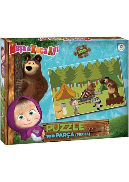 Maşa ve Koca Ayı 100 Parça Puzzle