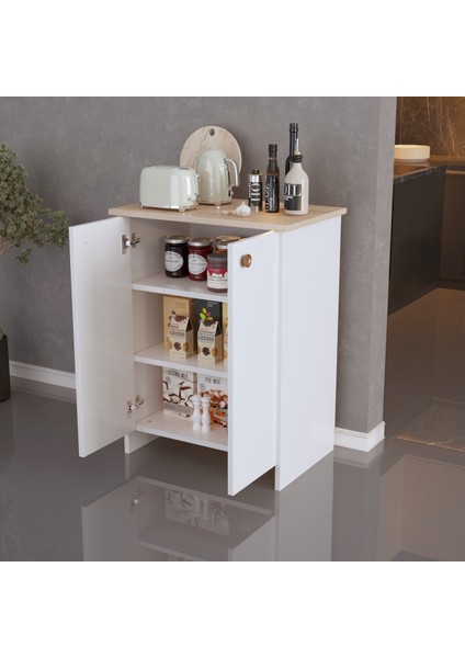 Plus Çok Amaçlı 2 Kapaklı Dolap Sonomo Beyaz fiyatları