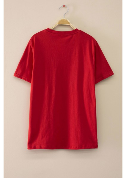 Kırmızı Türk Bayrağı Baskılı Bisiklet Yaka Çocuk T-Shirt 20552 fiyatları