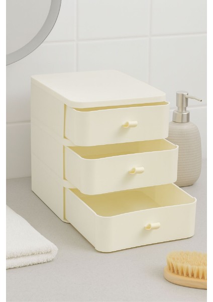 3 Katlı Makyaj ve Takı Organizeri – Çekmeceli Kozmetik Düzenleyici Kutusu indirimleri