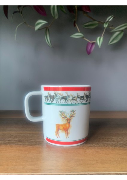 Yeni Yıl-Noel Geyik Model Tekli Kupa fiyatları