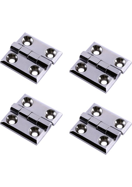 Metal Gümüş Yaprak Menteşe 4 Adet 60X60MM Kapi Pencere Dolap Mobilya Kapak Menteşe Bağlantı Aksesuar