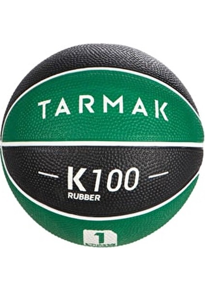Tarmak Mini Basketbol Topu - 1 Numara - Siyah / Yeşil - K100