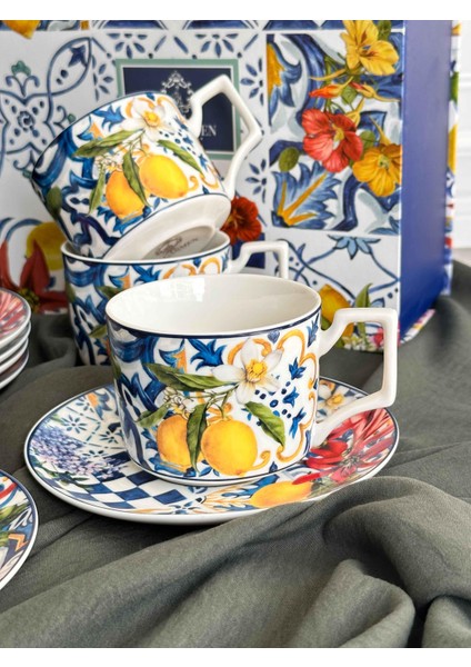 Çay Fincanı Italy Garden 6 Kişilik 12 Parça modelleri