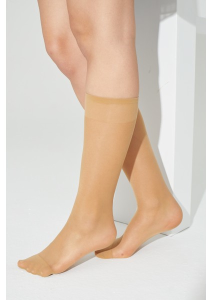 Rahat Lastikli Kaymaz 15 Den Kadın Dizaltı Ten İnce Pantolon Çorabı - Renk No 57 fırsatları