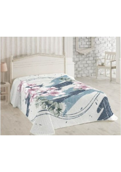 Kabartmalı Çift Kişilik Battaniye Yağmur Indigo