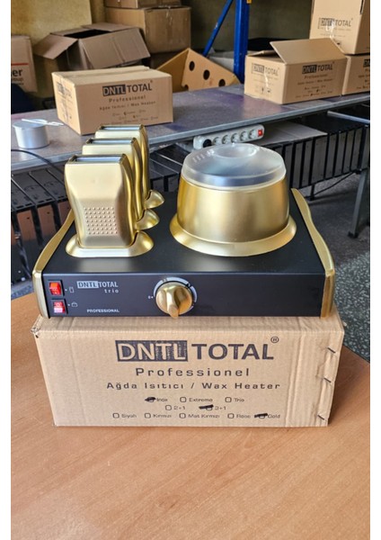 DntlTotal Inox Serisi Altın-Siyah 3+1 Ağda Makinesi fırsatları