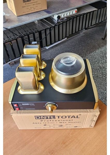 DntlTotal Inox Serisi Altın-Siyah 3+1 Ağda Makinesi indirimleri