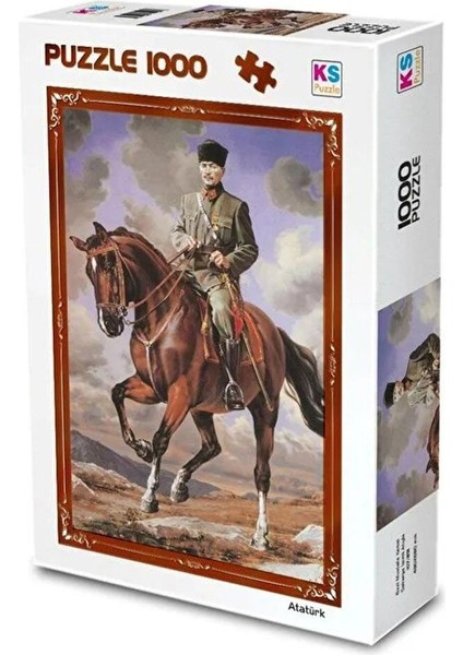 20726 Gazi Mustafa Kemal Sakarya Adlı Atıyla 1000 Parça Puzzle -Ks Puzzle