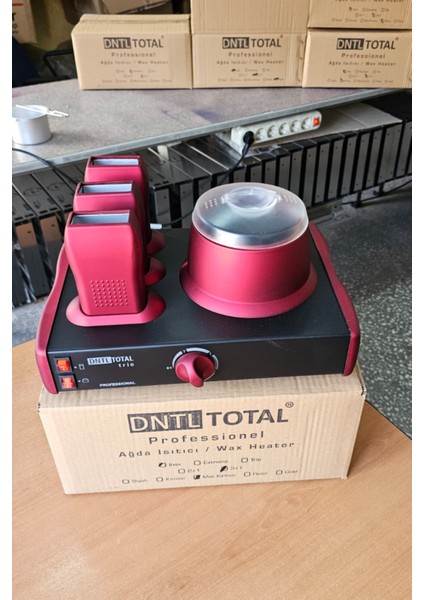 DntlTotal Inox Serisi Bordo-Siyah 3+1 Ağda Makinesi fırsatları