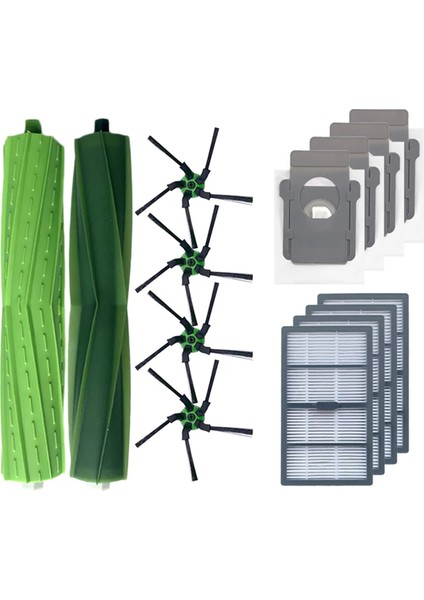 Irobot Roomba S9 9150 / S9+ Plus 9550 Robot Süpürge Hepa Filtre Ana Yan Fırça Toz Torbası Yedek Parça Aksesuarları (Yurt Dışından)