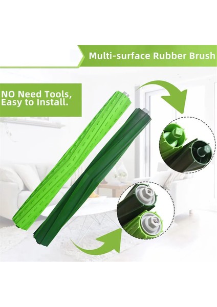 Irobot Roomba S9 9150 / S9+ Plus 9550 Robot Süpürge Hepa Filtre Ana Yan Fırça Toz Torbası Yedek Parça Aksesuarları (Yurt Dışından) modelleri