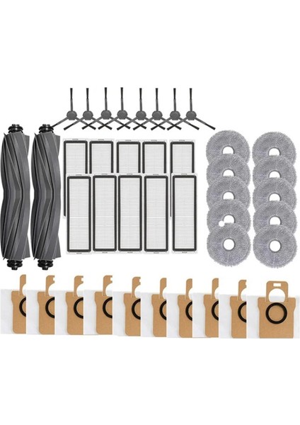 Dreame L10S ULTRA/L10 ULTRA/L10S Pro Için Xiaomi Mijia Omni 1S/B116/B101CN Ana Yan Fırça Filtresi Paspas Toz Torbaları (Yurt Dışından)