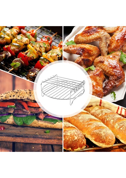 Adet Air Fryer Aksesuarları Air Fryer Raf Seti Çok Amaçlı Çift Katmanlı Raf Şişli Xl Power Airfryer Philips (Yurt Dışından) indirimleri