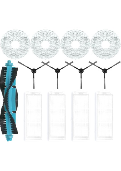 Cecotec Conga 11090 Spin Revolution Yedek Parça Aksesuarları Ana Yan Fırça Hepa Filtre Paspas Bezi (Yurt Dışından)