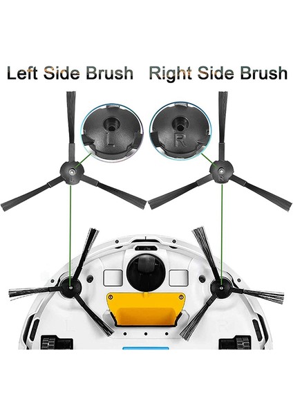 Ilife A6 A8 620 X623 Elektrikli Süpürge Robotu Süpürge Parçaları ve Yedek Aksesuarları Için Ana Fırça Hepa Filtre Yan Fırçaları (Yurt Dışından) fırsatları