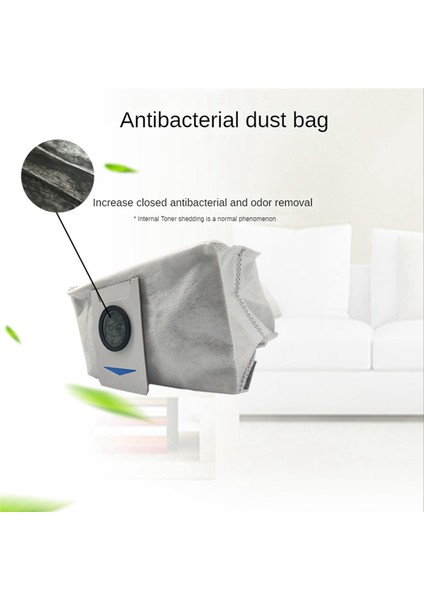 Ecovacs Deebot T20/T20MAX/T20PRO/X1 OMNI/T10 Omni/turbo Elektrikli Süpürge Parçaları Için 24 Adet Yan Fırça Toz Torbası Paspas Bezi (Yurt Dışından) modelleri