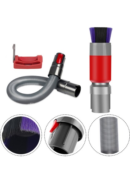 Dyson V7 V8 V10 V11 V12 V15 Traceless Toz Fırçası Başlığı Uzatma Hortumu Seti Elektrikli Süpürge Emiş Başlığı Aksesuarları (Yurt Dışından) fırsatları