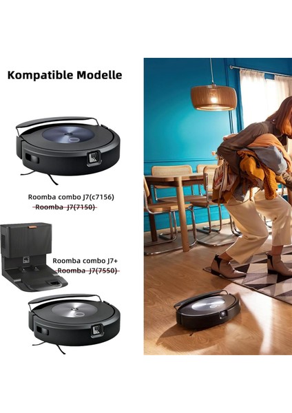 Irobot Roomba Combo J7+ Elektrikli Süpürge Için Aksesuar Seti, Combo J7 Plus Yedek Aksesuarları Için Yedek Parça Kiti (Yurt Dışından) modelleri