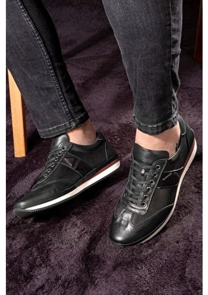 Hakiki Deri Erkek Ayakkabı 42 Numara Kaydırmaz Kauçuk Taban ile Rahat Kullanım