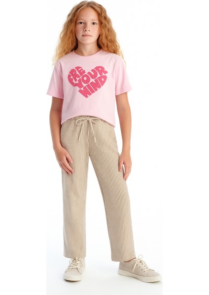 Kız Çocuk Basic Waffle Kumaş Suyolu Mevsimlik Tek Alt AK2515-1 fiyatları