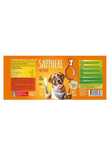 Kümes Hayvanlı Yetişkin Köpek Konservesi 6 Adet 400 gr modelleri