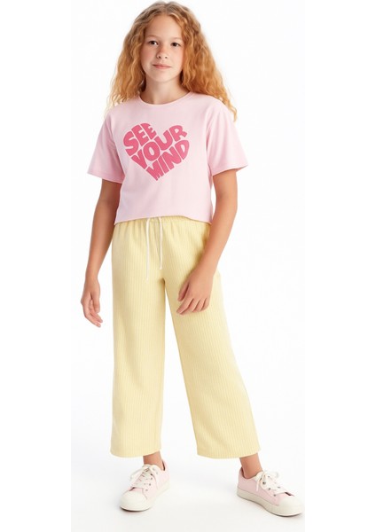 Kız Çocuk Basic Waffle Kumaş Suyolu Mevsimlik Tek Alt AK2515-1 fiyatları