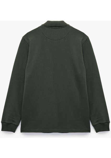 Regular Fit Uzun Kollu Şardonlu Fermuarlı Hırka fiyatları