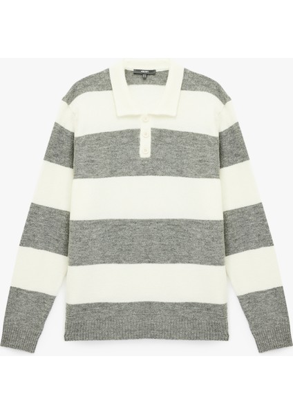 Regular Fit Uzun Kollu Polo Yaka Triko Kazak modelleri