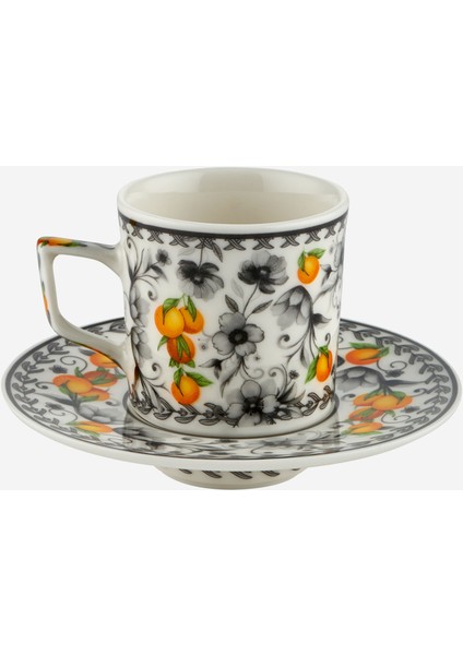 Arancia Gri Porselen Kahve Fincan Seti 120 ml indirimleri