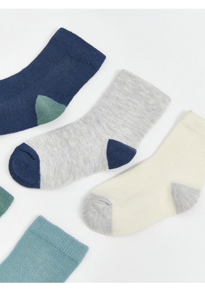 Lcw Baby Mavi Basic Erkek Bebek Soket Çorap 5'li fiyatları