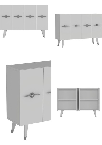 8169KM-32 Dh Konsol,kahve Köşesi,ayakkabılık,ofis Evrak Dolabı,mutfak Kiler Dolabı,tv Ünitesi-Bg