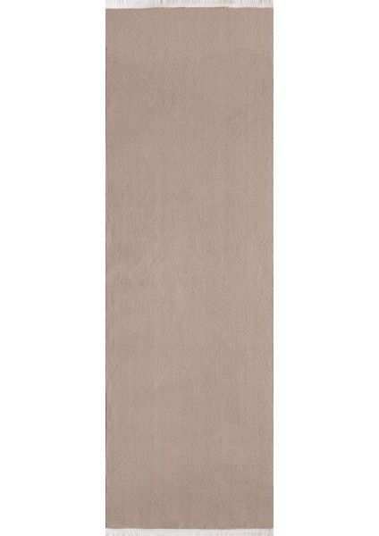 Modern Saçaklı Kaymaz Taban Tavşan Tüyü Kolay Temizlenebilir Yıkanabilir Salon Oturma Odası Yolluk Mutfak Halısı Açık Kahverengi Renk fiyatları