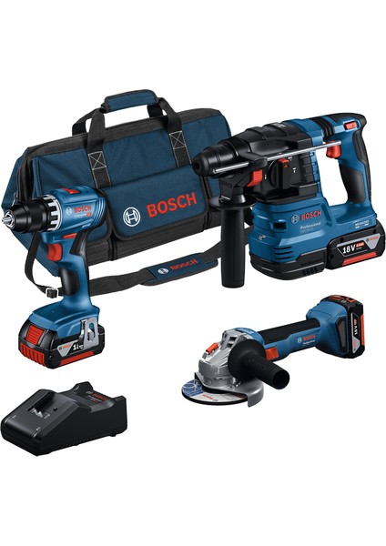 GSR+GWS+GBH+3X4.0AH+GAL 18V-40 Karma Set