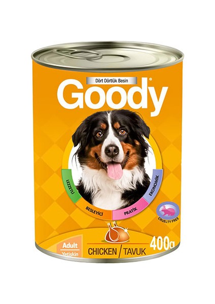 Tavuklu Yetişkin Köpek Konservesi 12 Adet 400 gr