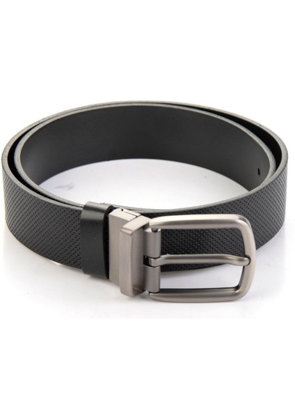 Siyah Siyah Hakiki Deri Erkek Kemer U08657500303