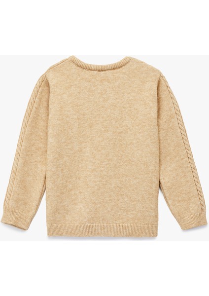 Uzun Kollu Viskon Karışımlı Bisiklet Yaka Triko Kazak fiyatları