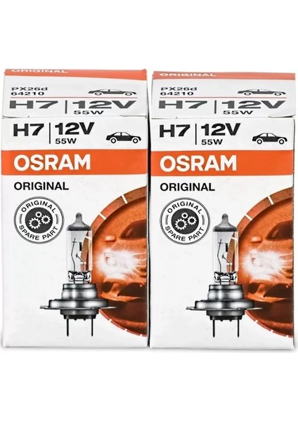 H7 Far Ampulü 12V 55W 64210 Made in Germany 2 Adet
