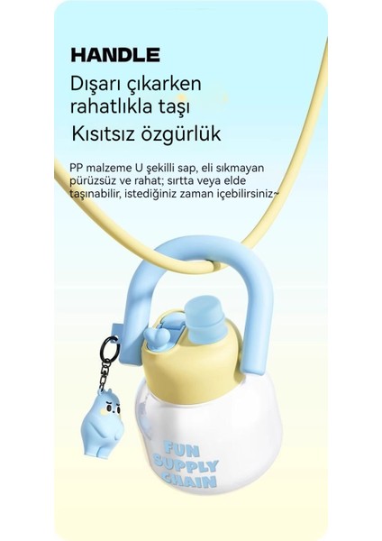 Yeni 800ML Sevimli Öğrenci Taşınabilir Kupa (Yurt Dışından) modelleri