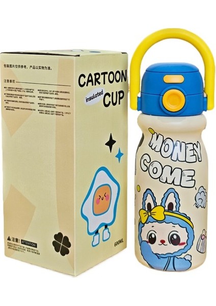 Öğrenci Su Bardağı Karikatür Taşınabilir Sevimli Çocuk Su (Yurt Dışından)