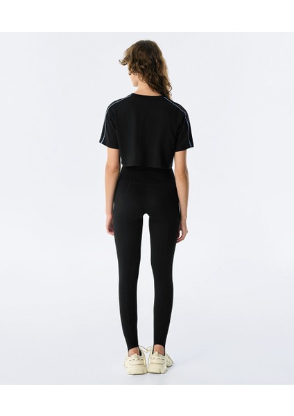 SLOGAN NAKIŞLI CROP TİŞÖRT TW6250070093001