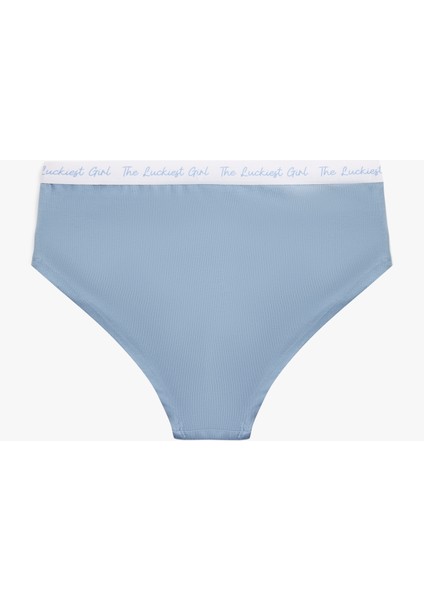 Yüksek Bel Pamuklu Baskılı Bel Detaylı Rahat Kalıp Hipster Külot fiyatları