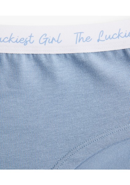 Yüksek Bel Pamuklu Baskılı Bel Detaylı Rahat Kalıp Hipster Külot modelleri