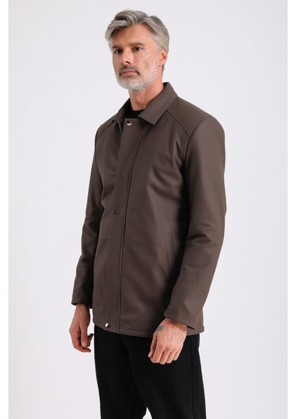 Bruno Erkek Uzun Deri Kaban modelleri