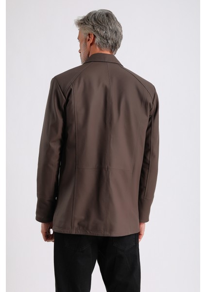 Bruno Erkek Uzun Deri Kaban