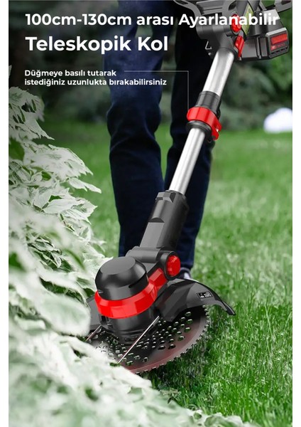 Şarjlı Çim Biçme Makinesi Tırpan 88V fırsatları